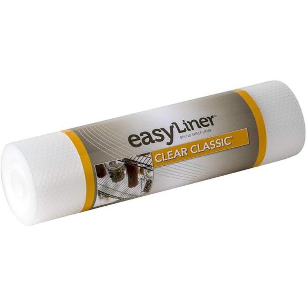 Clear Classic Easy Liner Shelf Liner, Non-Adhesive, Clear, 12 Inches x 20 Feet
